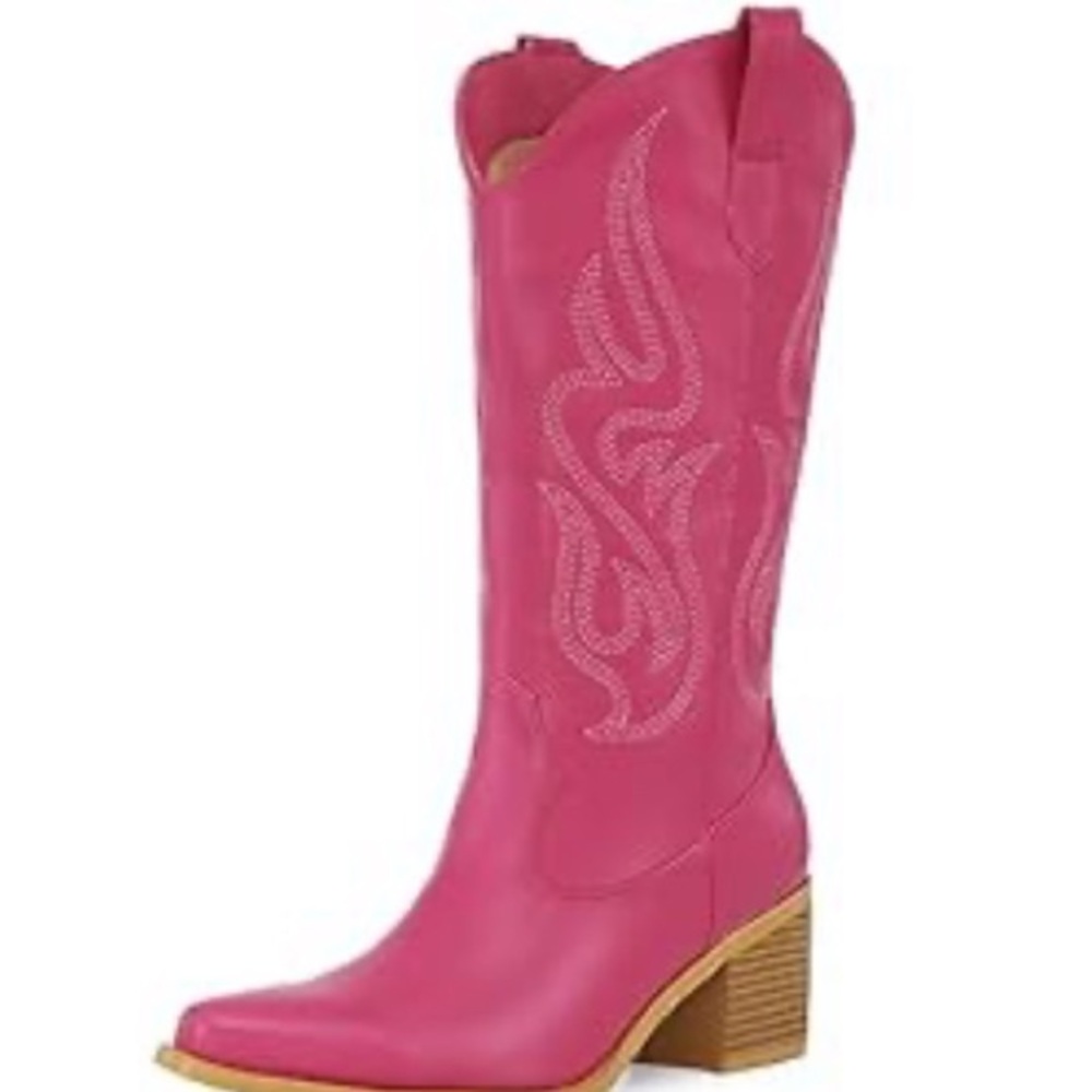 Pink Western Boots